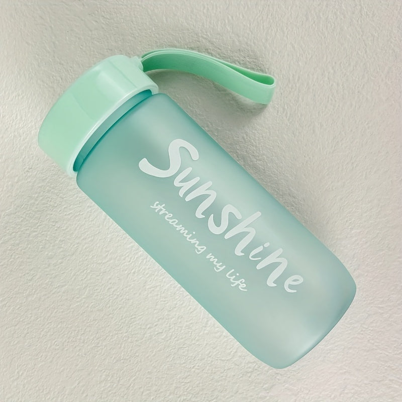 Bouteille portable écologique de 600 ml/20 oz sans BPA, grande capacité, en plastique, anti-fuite, pour le sport, avec couvercle, pour l'école, le sport.