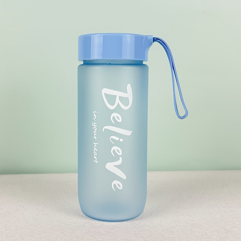 Bouteille portable écologique de 600 ml/20 oz sans BPA, grande capacité, en plastique, anti-fuite, pour le sport, avec couvercle, pour l'école, le sport.