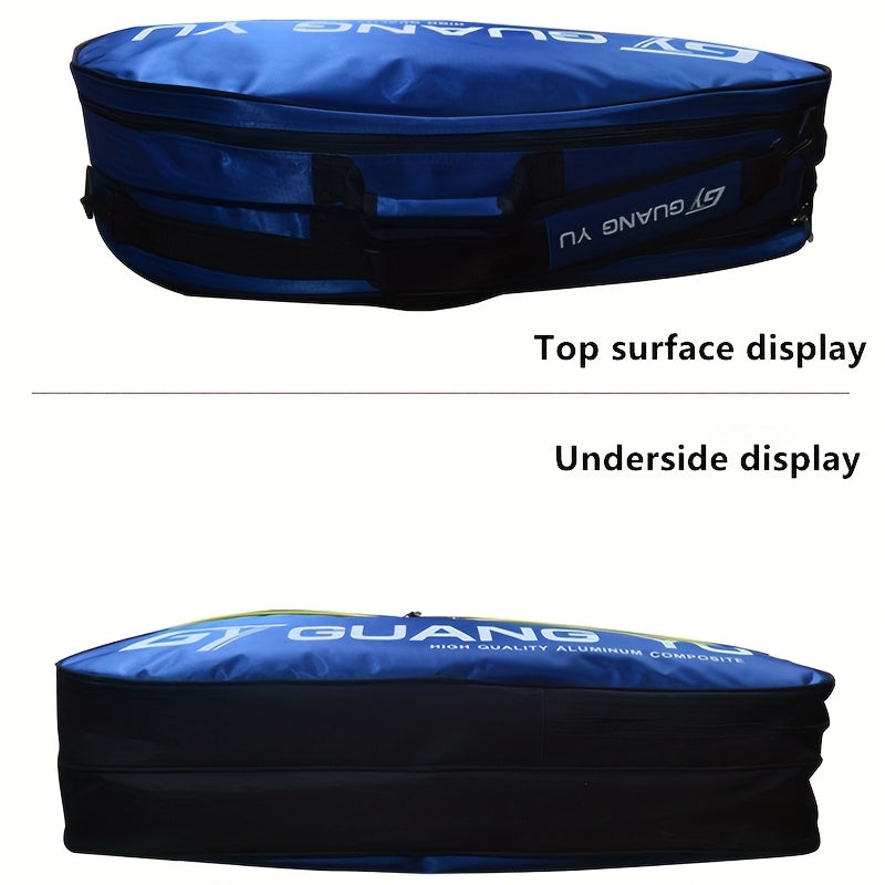 Sac de sport multicouche grande capacité avec roulettes et bandoulière rembourrée - en nylon résistant pour raquettes de tennis et de badminton, idéal pour les voyages, la salle de sport et l'entraînement (rouge/noir)