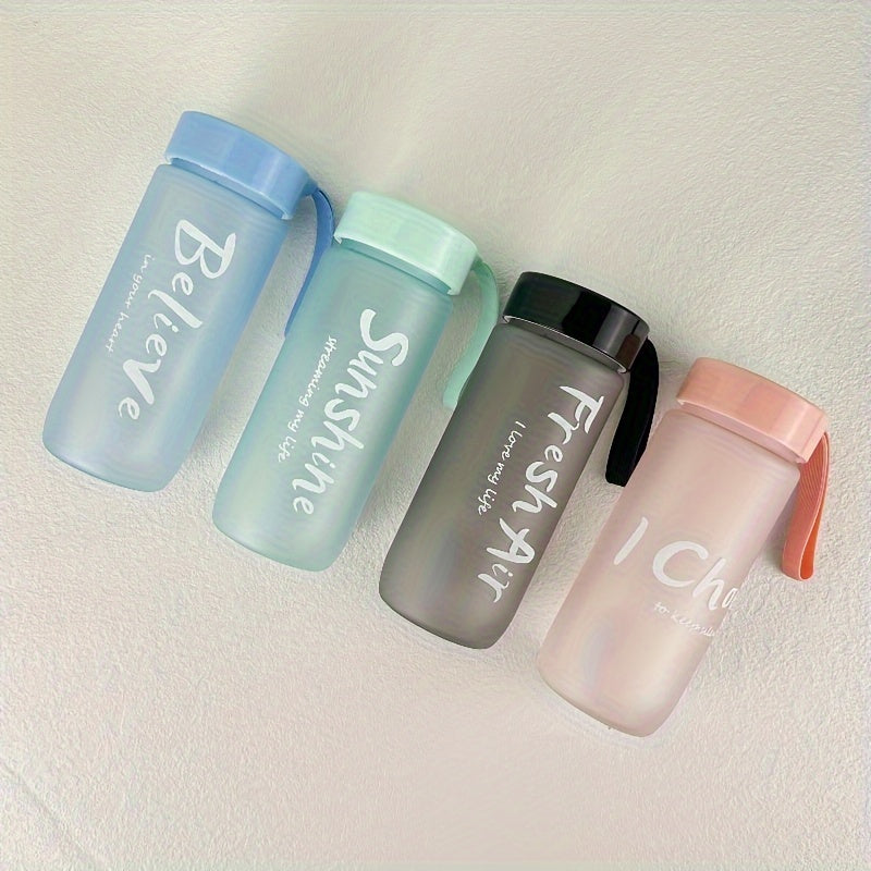 Bouteille portable écologique de 600 ml/20 oz sans BPA, grande capacité, en plastique, anti-fuite, pour le sport, avec couvercle, pour l'école, le sport.