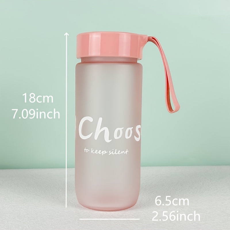 Bouteille portable écologique de 600 ml/20 oz sans BPA, grande capacité, en plastique, anti-fuite, pour le sport, avec couvercle, pour l'école, le sport.