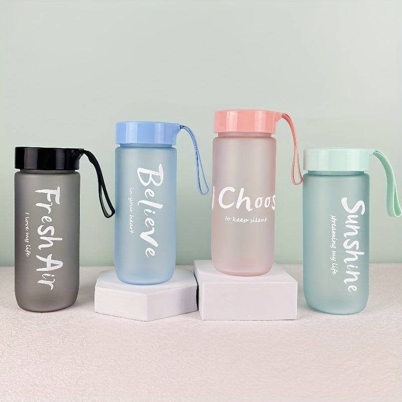 Bouteille portable écologique de 600 ml/20 oz sans BPA, grande capacité, en plastique, anti-fuite, pour le sport, avec couvercle, pour l'école, le sport.