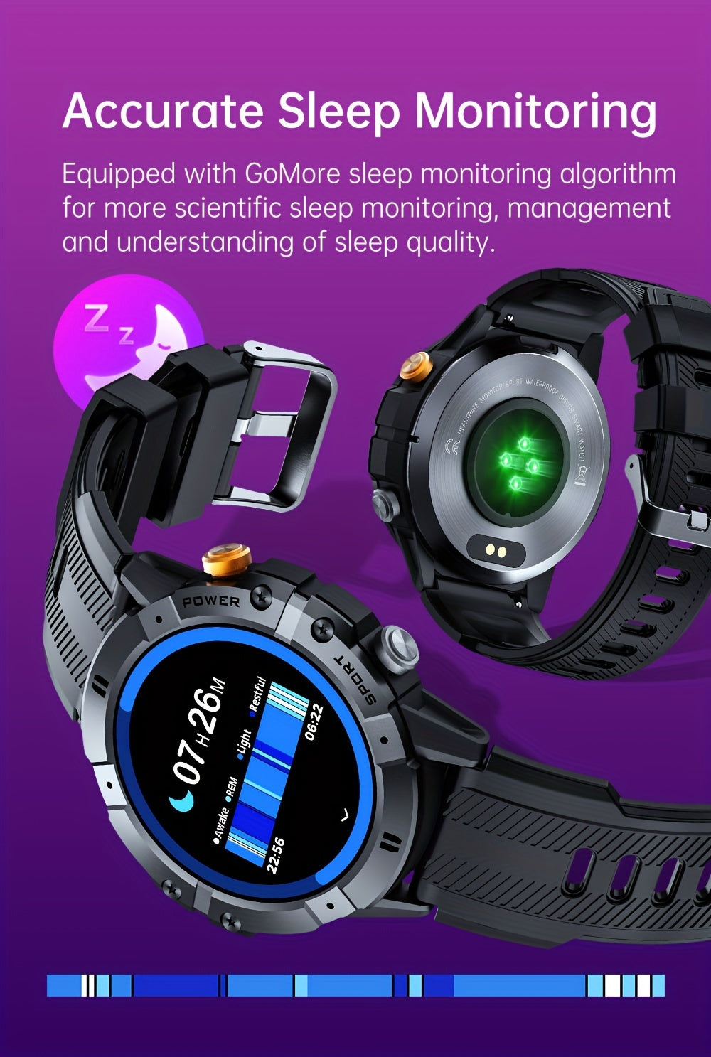 Montre connectée SYNWOO pour homme - Écran TFT HD de 3,86 cm, bracelet de fitness multisports avec enregistrement d'activité, étanche IPX8, charge magnétique, sans fil 5.3, en alliage de zinc