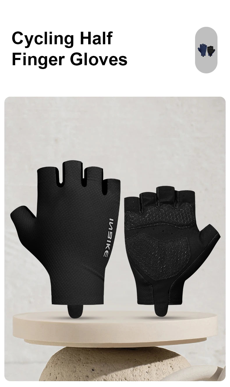 Gants de cyclisme INBIKE, mitaines d'été pour hommes et femmes, gants de VTT absorbant les chocs.