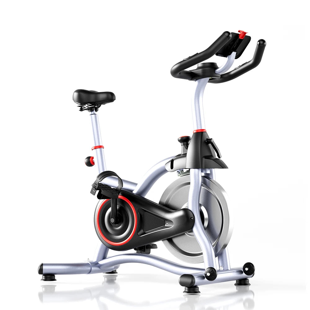 Vélo d'appartement Spinning Sport Intérieur Volant d'inertie Silencieux Résistance Magnétique Exercice Aérobic Fréquence Cardiaque Calories Bluetooth