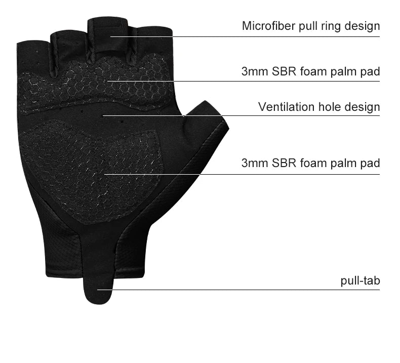 Gants de cyclisme INBIKE, mitaines d'été pour hommes et femmes, gants de VTT absorbant les chocs.