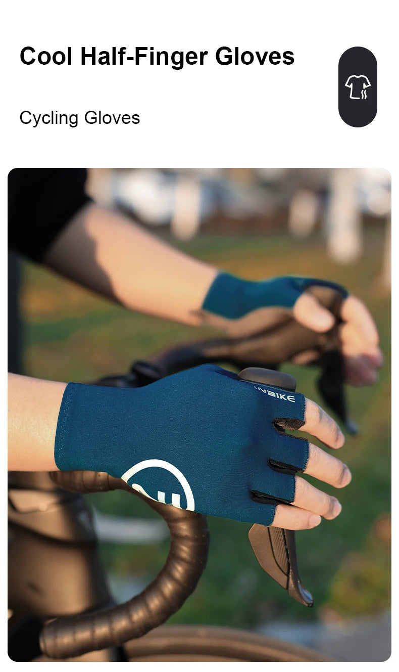 Gants de cyclisme INBIKE, mitaines d'été pour hommes et femmes, gants de VTT absorbant les chocs.