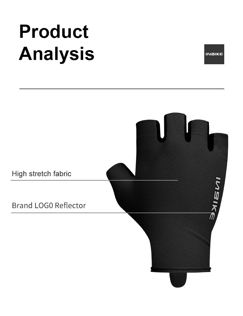 Gants de cyclisme INBIKE, mitaines d'été pour hommes et femmes, gants de VTT absorbant les chocs.