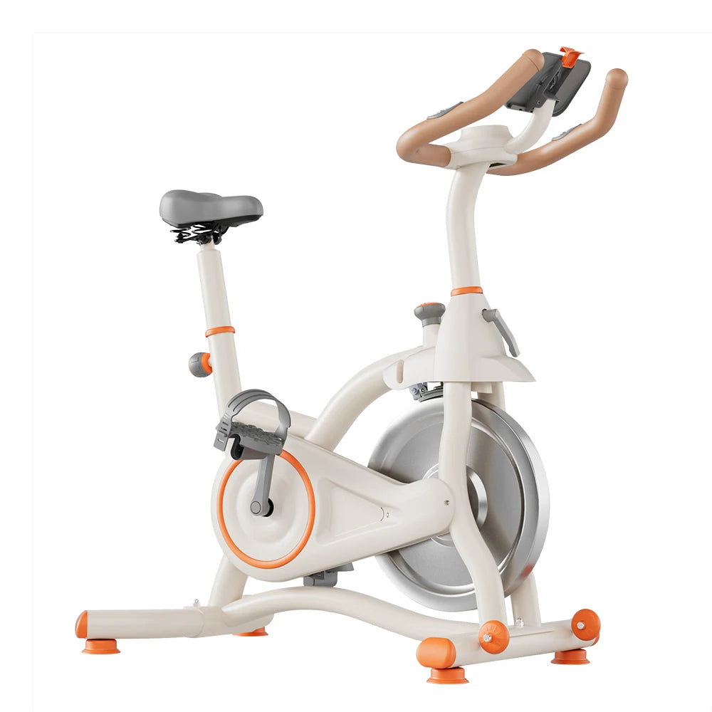 Vélo d'appartement Spinning Sport Intérieur Volant d'inertie Silencieux Résistance Magnétique Exercice Aérobic Fréquence Cardiaque Calories Bluetooth