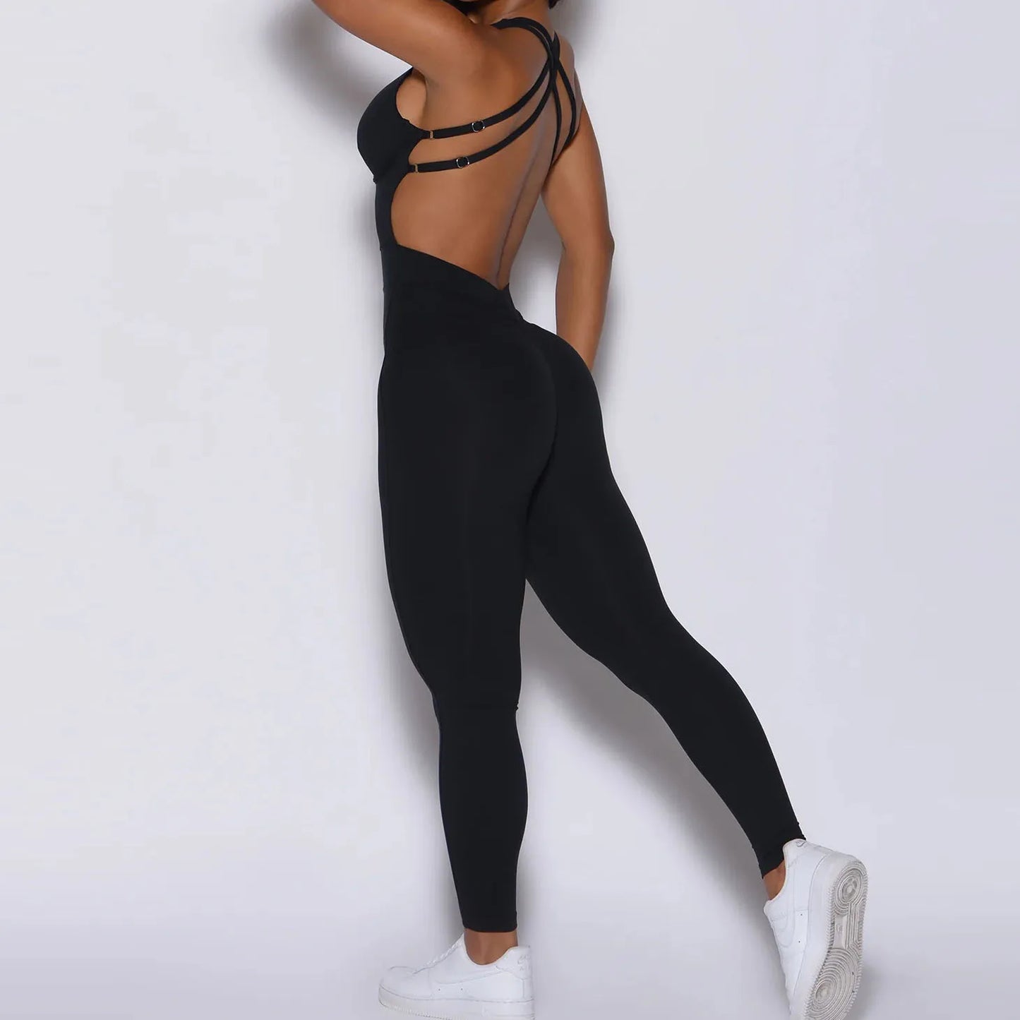 Combinaison de sport pour femme, push-up, gym, salopette de fitness 2025.