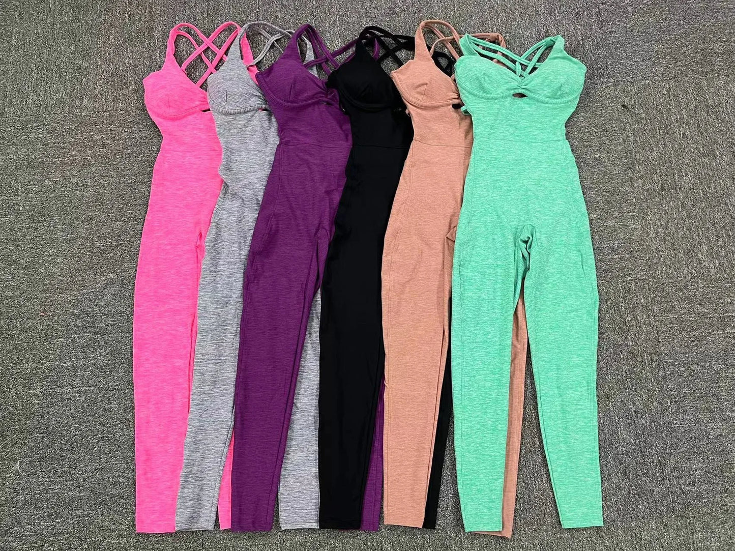 Combinaison de sport pour femme, push-up, gym, salopette de fitness 2025.