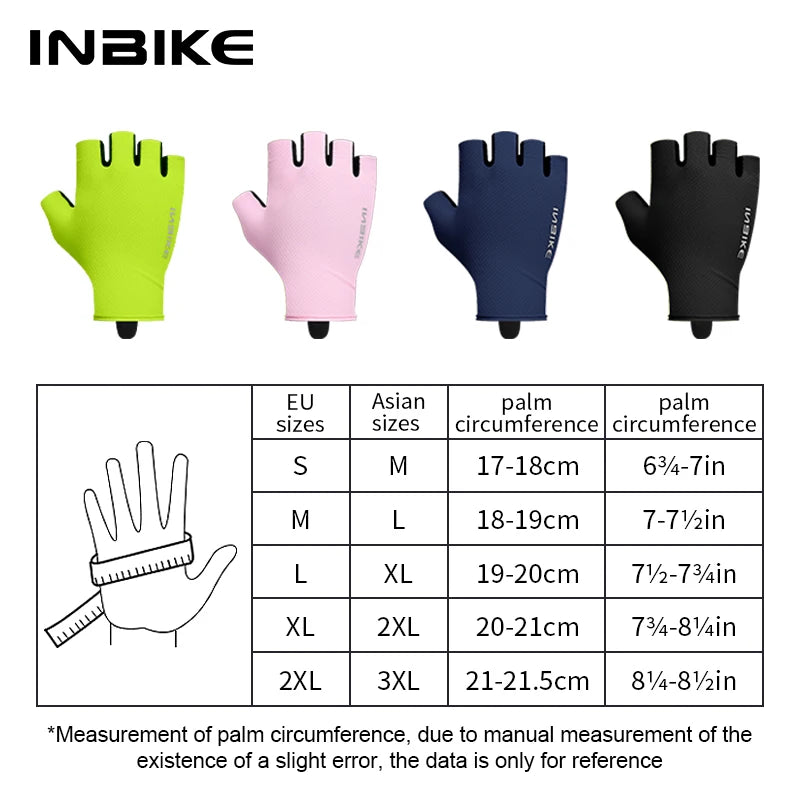 Gants de cyclisme INBIKE, mitaines d'été pour hommes et femmes, gants de VTT absorbant les chocs.