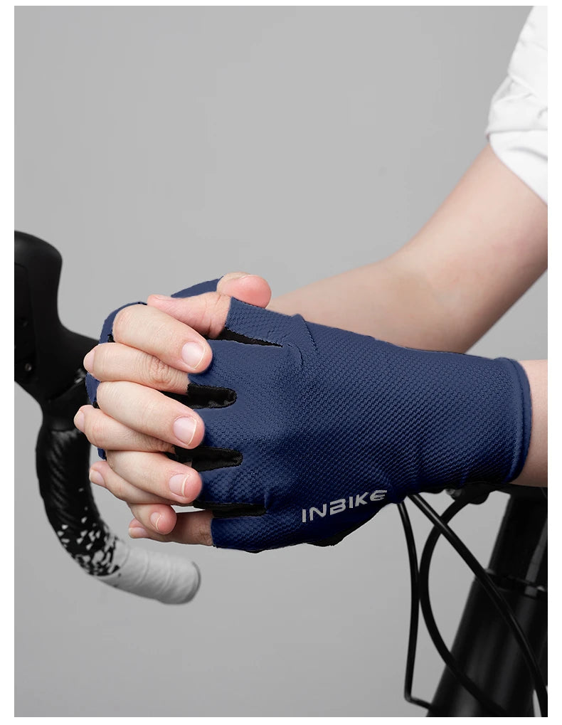 Gants de cyclisme INBIKE, mitaines d'été pour hommes et femmes, gants de VTT absorbant les chocs.