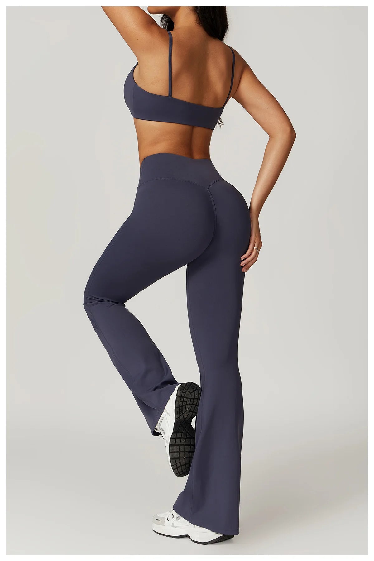 Ensemble de sport 2 pièces pour femme, haut court à manches courtes, leggings taille haute, vêtements de sport, de fitness