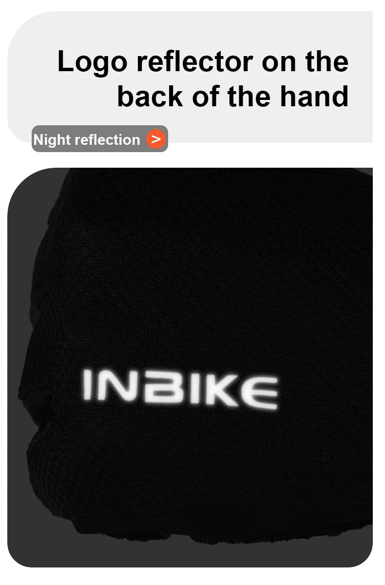 Gants de cyclisme INBIKE, mitaines d'été pour hommes et femmes, gants de VTT absorbant les chocs.
