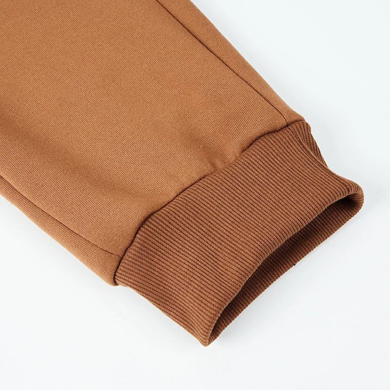 Pantalon de survêtement pour homme, poches latérales zippées, taille élastique, style sport décontracté, ample, fitness, gym