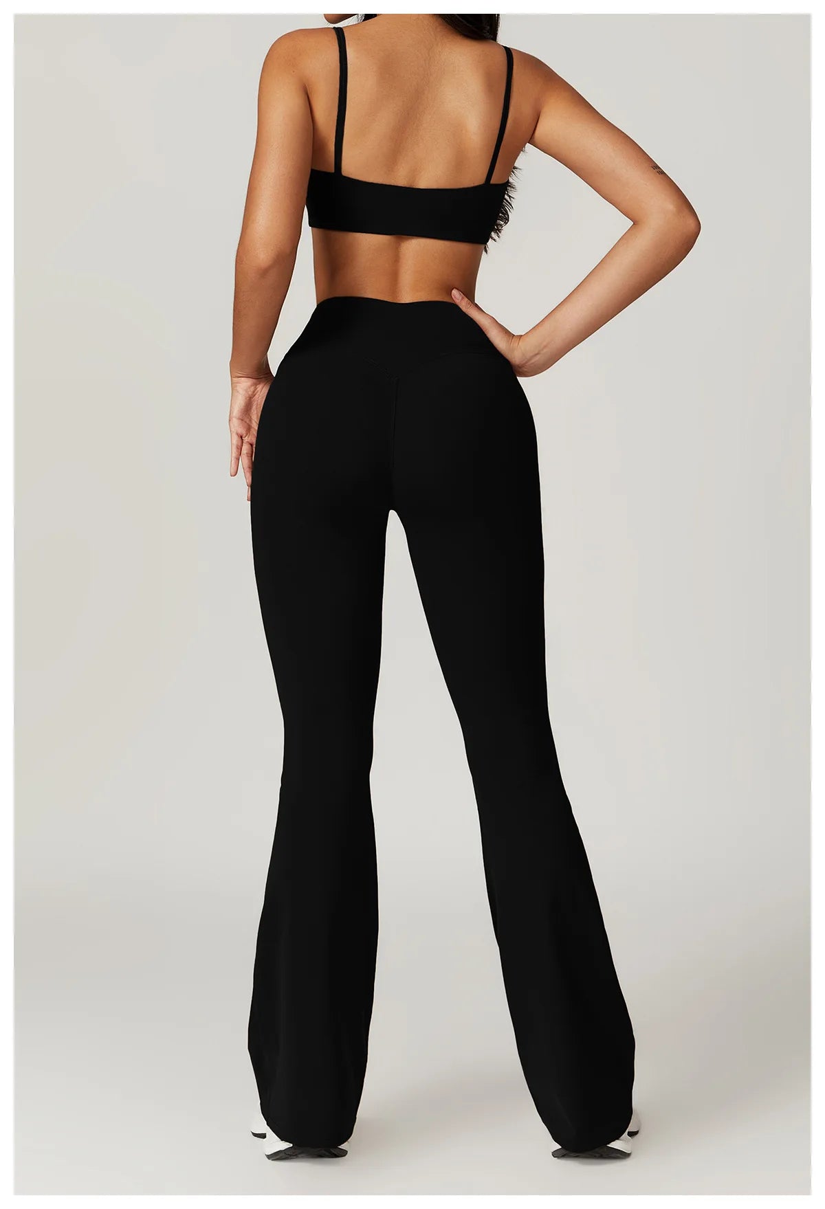Ensemble de sport 2 pièces pour femme, haut court à manches courtes, leggings taille haute, vêtements de sport, de fitness