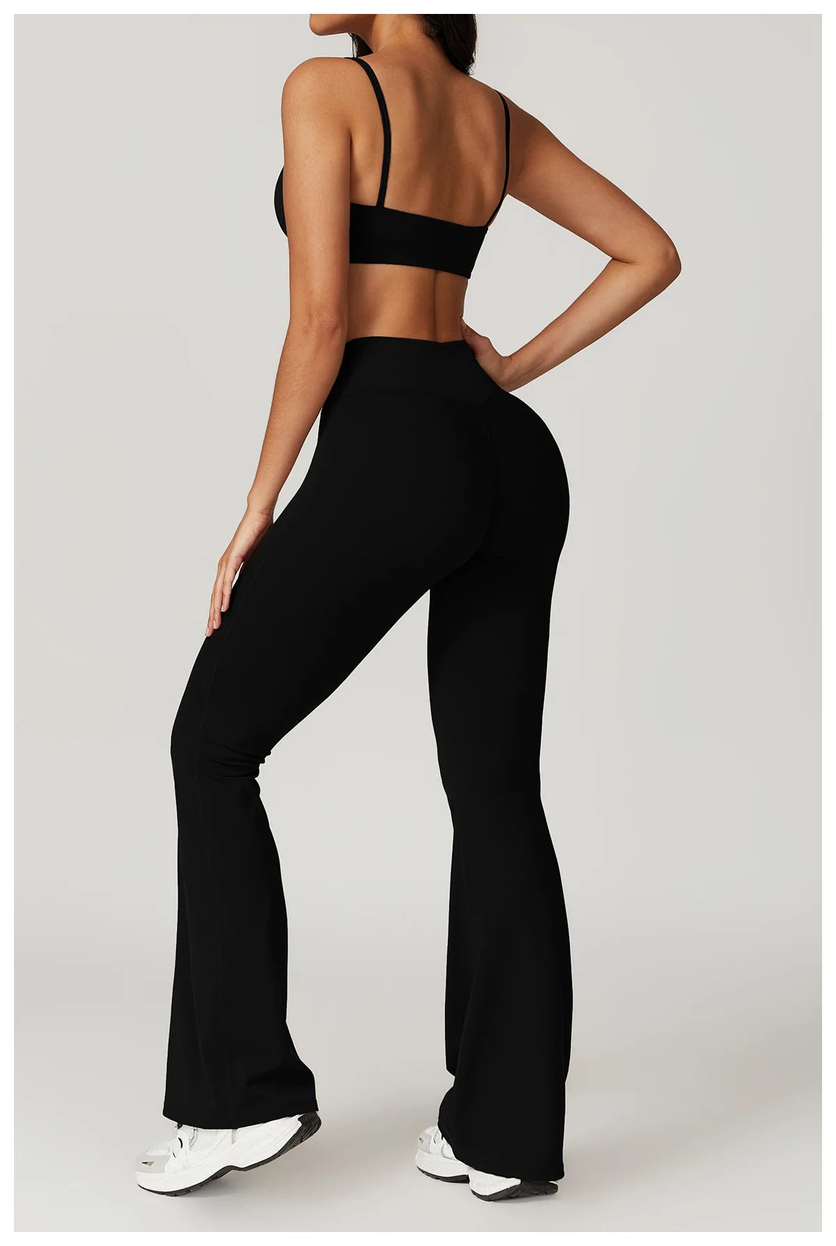 Ensemble de sport 2 pièces pour femme, haut court à manches courtes, leggings taille haute, vêtements de sport, de fitness