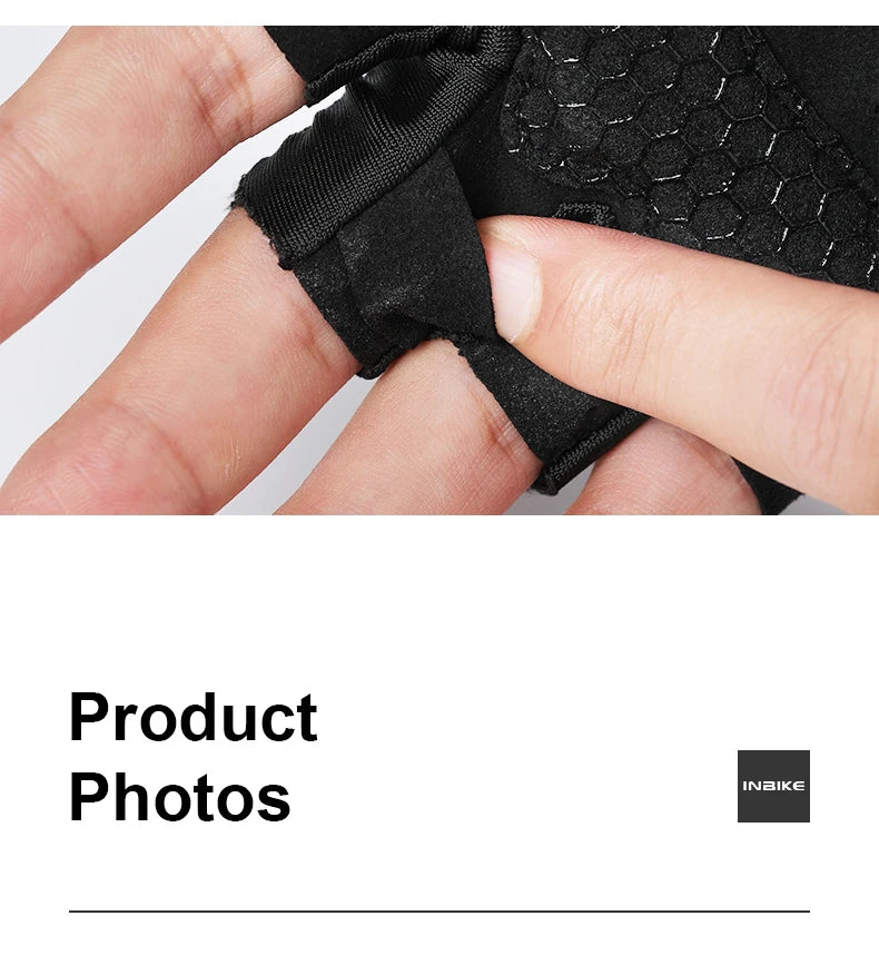 Gants de cyclisme INBIKE, mitaines d'été pour hommes et femmes, gants de VTT absorbant les chocs.