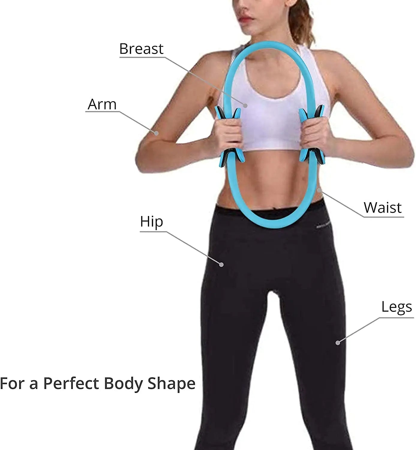 Anneau de Pilates pour tonifier les cuisses, les abdominaux et les jambes, entraînement de résistance, sport, fitness, yoga