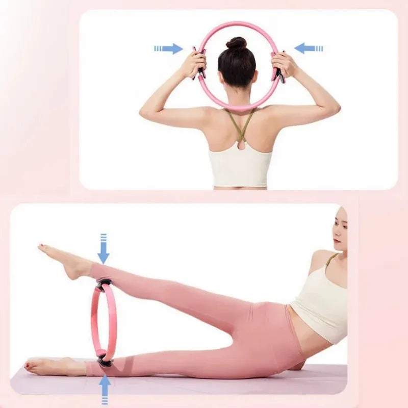 Anneau de Pilates pour tonifier les cuisses, les abdominaux et les jambes, entraînement de résistance, sport, fitness, yoga