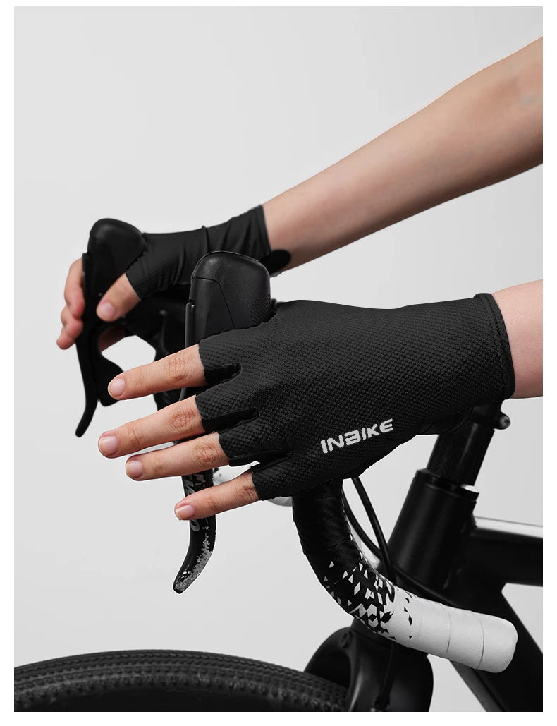 Gants de cyclisme INBIKE, mitaines d'été pour hommes et femmes, gants de VTT absorbant les chocs.
