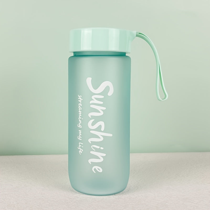 Bouteille portable écologique de 600 ml/20 oz sans BPA, grande capacité, en plastique, anti-fuite, pour le sport, avec couvercle, pour l'école, le sport.