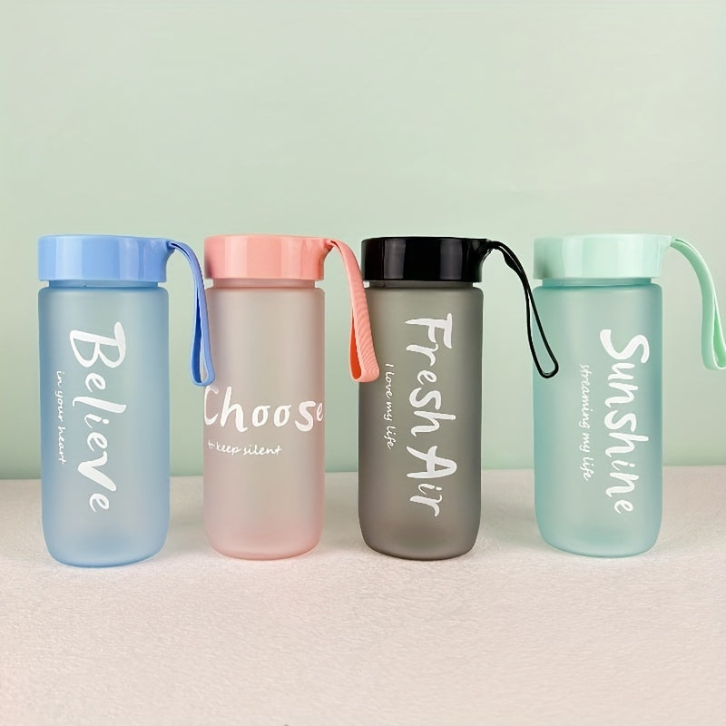 Bouteille portable écologique de 600 ml/20 oz sans BPA, grande capacité, en plastique, anti-fuite, pour le sport, avec couvercle, pour l'école, le sport.