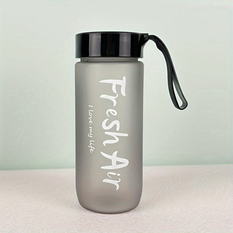 Bouteille portable écologique de 600 ml/20 oz sans BPA, grande capacité, en plastique, anti-fuite, pour le sport, avec couvercle, pour l'école, le sport.