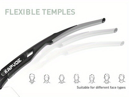 Lunettes de sport photochromiques KAPVOE, lunettes de cyclisme pour hommes et femmes,  vélo d'extérieur, de pêche, de golf, de course à pied, monture brillante.