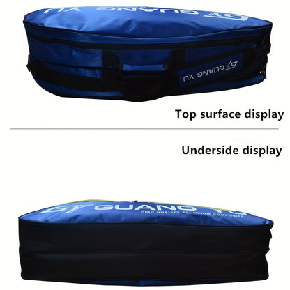 Sac de sport multicouche grande capacité avec roulettes et bandoulière rembourrée - en nylon résistant pour raquettes de tennis et de badminton, idéal pour les voyages, la salle de sport et l'entraînement (rouge/noir)