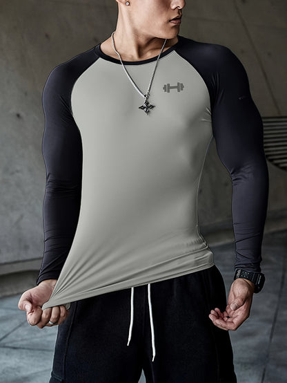 T-shirt athlétique de couleurs pour homme, coupe ajustée, respirant et compressif, haut confortable pour le sport d'été