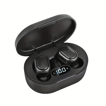Écouteurs sport sans fil avec écran intelligent : compatibilité sans fil, son stéréo, charge rapide et batterie de 150 mAh.