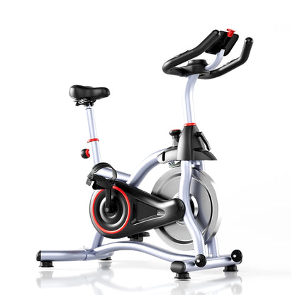 Vélo d'appartement Spinning Sport Intérieur Volant d'inertie Silencieux Résistance Magnétique Exercice Aérobic ﻿Fréquence Cardiaque Calories Bluetooth