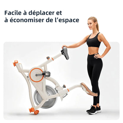 Vélo d'appartement Spinning Sport Intérieur Volant d'inertie Silencieux Résistance Magnétique Exercice Aérobic ﻿Fréquence Cardiaque Calories Bluetooth