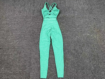 Combinaison de sport pour femme, push-up, gym, salopette de fitness 2025.