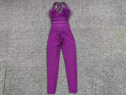 Combinaison de sport pour femme, push-up, gym, salopette de fitness 2025.