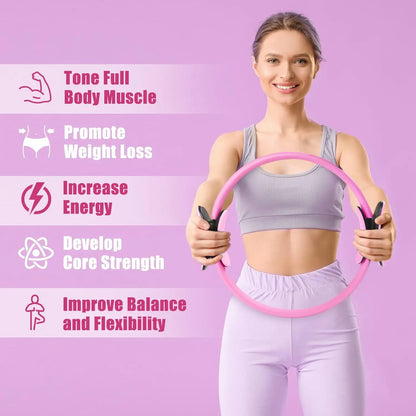 Anneau de Pilates pour tonifier les cuisses, les abdominaux et les jambes, entraînement de résistance, sport, fitness, yoga