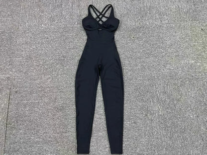 Combinaison de sport pour femme, push-up, gym, salopette de fitness 2025.