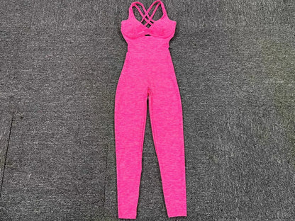 Combinaison de sport pour femme, push-up, gym, salopette de fitness 2025.