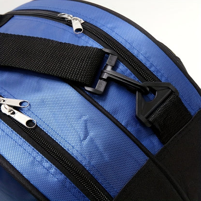 Sac de sport multicouche grande capacité avec roulettes et bandoulière rembourrée - en nylon résistant pour raquettes de tennis et de badminton, idéal pour les voyages, la salle de sport et l'entraînement (rouge/noir)