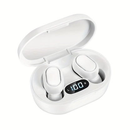 Écouteurs sport sans fil avec écran intelligent : compatibilité sans fil, son stéréo, charge rapide et batterie de 150 mAh.