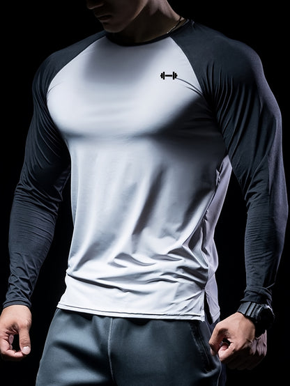 T-shirt athlétique de couleurs pour homme, coupe ajustée, respirant et compressif, haut confortable pour le sport d'été