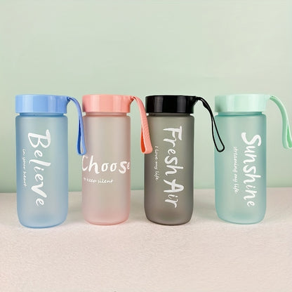 Bouteille portable écologique de 600 ml/20 oz sans BPA, grande capacité, en plastique, anti-fuite, pour le sport, avec couvercle, pour l'école, le sport.