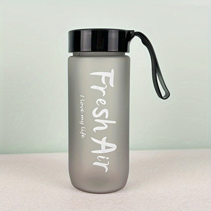 Bouteille portable écologique de 600 ml/20 oz sans BPA, grande capacité, en plastique, anti-fuite, pour le sport, avec couvercle, pour l'école, le sport.